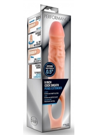 Телесная насадка на пенис 9 Inch Cock Sheath Extender - 22,2 см. - Blush Novelties - в Орле купить с доставкой