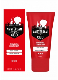 Пролонгирующий лубрикант Numbing CBD from Amsterdam - 50 мл. - Shots Media BV - купить с доставкой в Орле