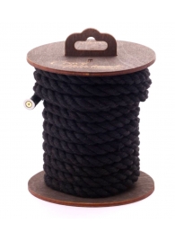 Черная хлопковая веревка для бондажа на катушке - 5 м. - Crazy Handmade - купить с доставкой в Орле