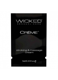 Крем для массажа и мастурбации Wicked Stroking and Massage Creme - 3 мл. - Wicked - купить с доставкой в Орле