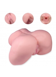 Реалистичный мастурбатор-полуторс с 2 рабочими отверстиями - S-HANDE - в Орле купить с доставкой