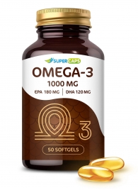 Пищевая добавка SuperCaps OMEGA-3 - 50 капсул (1000 мг) - SuperCaps - купить с доставкой в Орле