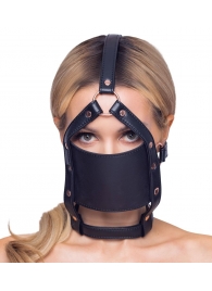 Черный намордник с кляпом-шаром Head Harness With A Gag - Orion - купить с доставкой в Орле