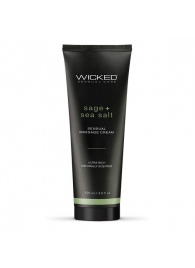 Массажный легкий крем WICKED Sage plus Sea Salt - 120 мл. - Wicked - купить с доставкой в Орле