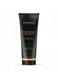 Массажный легкий крем WICKED Orange Blossom plus Patchouli - 120 мл. - Wicked - купить с доставкой в Орле