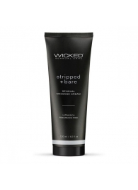 Массажный легкий крем WICKED Stripped plus Bare - 120 мл. - Wicked - купить с доставкой в Орле