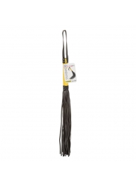 Черная плеть с желтой рукоятью Boundless Flogger - 69,25 см. - California Exotic Novelties - купить с доставкой в Орле