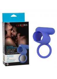 Синее эрекционное виброкольцо Silicone Rechargeable Endless Desires Enhancer - California Exotic Novelties - в Орле купить с доставкой