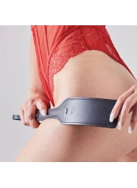 Черная кожаная шлепалка SitaBlack - 30 см. - Sitabella - купить с доставкой в Орле