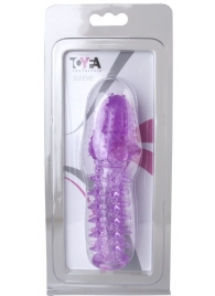 Фиолетовая насадка, удлиняющая половой член - 13,5 см. - Toyfa Basic - в Орле купить с доставкой