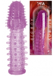 Фиолетовая насадка, удлиняющая половой член - 13,5 см. - Toyfa Basic - в Орле купить с доставкой