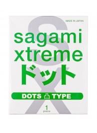 Презерватив Sagami Xtreme Type-E с точками - 1 шт. - Sagami - купить с доставкой в Орле