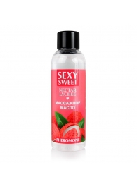 Массажное масло Sexy Sweet Nectar Lychee с феромонами и ароматом личи - 75 мл. - Биоритм - купить с доставкой в Орле