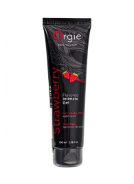 Интимный гель на водной основе Lube Tube Strawberry с клубничным вкусом - 100 мл. - ORGIE - купить с доставкой в Орле