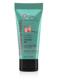 Съедобный интимный гель Orgie Lube Tube Cocktail Strawberry Mojito - 50 мл. - ORGIE - купить с доставкой в Орле