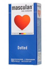 Презервативы с пупырышками Masculan Dotted - 10 шт. - Masculan - купить с доставкой в Орле