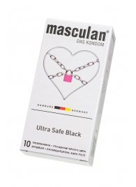 Ультрапрочные презервативы Masculan Ultra Safe Black - 10 шт. - Masculan - купить с доставкой в Орле