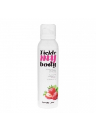 Массажная хрустящая пенка Tickle My Body Strawberry с ароматом клубники - 150 мл. - Love to Love - купить с доставкой в Орле