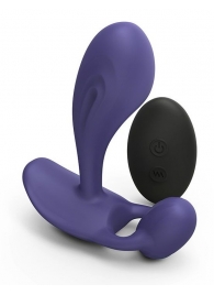 Темно-синий вибромассажер Witty P G Vibrator with Remote Control - Love to Love - в Орле купить с доставкой