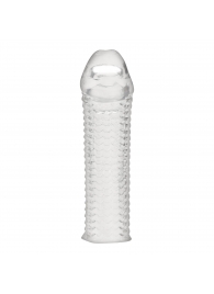 Текстурированная насадка на пенис Clear Textured Penis Enhancing Sleeve Extension - 16,5 см. - BlueLine - в Орле купить с доставкой