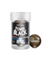 Интимный гель Power Black Hot Ball с охлаждающе-разогревающим эффектом (2 шарика по 3 гр.) - HotFlowers - купить с доставкой в Орле