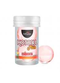 Лубрикант на масляной основе Hot Ball Plus с разогревающим эффектом (2 шарика по 3 гр.) - HotFlowers - купить с доставкой в Орле