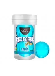 Лубрикант на масляной основе Hot Ball Plus с охлаждающим эффектом (2 шарика по 3 гр.) - HotFlowers - купить с доставкой в Орле