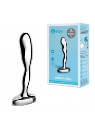 Стальной стимулятор простаты Stainless Steel Prostate Plug - 11,5 см. - b-Vibe - в Орле купить с доставкой