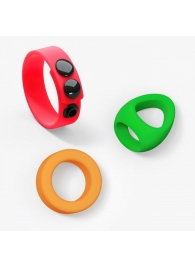 Набор из 3 разноцветных эрекционных колец Kit Neon Ring - Love to Love - в Орле купить с доставкой