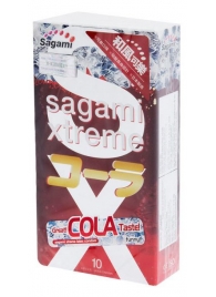 Ароматизированные презервативы Sagami Xtreme COLA - 10 шт. - Sagami - купить с доставкой в Орле