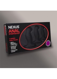 Набор из 3 массажеров простаты чёрного цвета NEXUS ANAL STARTER KIT - Nexus Range - в Орле купить с доставкой