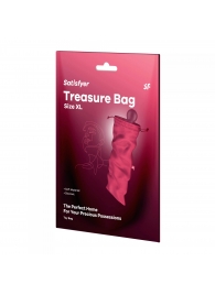 Розовый мешочек для хранения игрушек Treasure Bag XL - Satisfyer - купить с доставкой в Орле