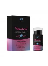 Жидкий вибратор Vibration Cotton Candy с ароматом сахарной ваты - 15 мл. - INTT - купить с доставкой в Орле