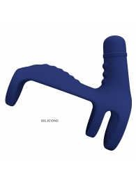 Синяя вибронасадка на пенис Vibrating Penis Sling - Baile - в Орле купить с доставкой