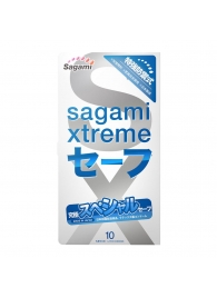 Презервативы Sagami Xtreme Ultrasafe с двойным количеством смазки - 10 шт. - Sagami - купить с доставкой в Орле