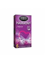 Презервативы с рёбрышками Domino Harmony - 6 шт. - Domino - купить с доставкой в Орле