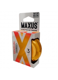 Презервативы анатомической формы Maxus Sensual - 3 шт. - Maxus - купить с доставкой в Орле