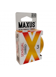 Презервативы анатомической формы Maxus Sensual - 3 шт. - Maxus - купить с доставкой в Орле