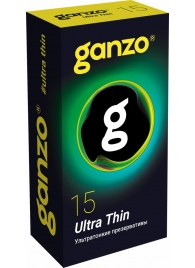 Прозрачные ультратонкие презервативы Ganzo Ultra thin - 15 шт. - Ganzo - купить с доставкой в Орле