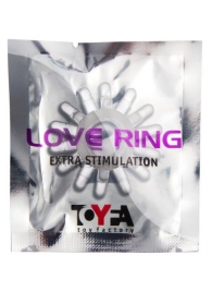 Прозрачное гелевое эрекционное кольцо с шипиками - Toyfa Basic - в Орле купить с доставкой