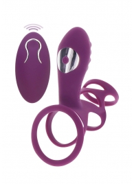 Фиолетовая эрекционная вибронасадка Halo Halo C-Ring Sleeve - Toy Joy - в Орле купить с доставкой