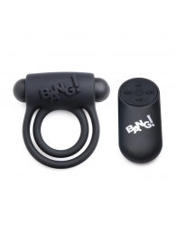 Черное эрекционное виброкольцо 28X Remote Control Vibrating Cock Ring   Bullet - XR Brands - в Орле купить с доставкой