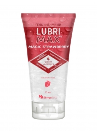 Интимный гель-смазка на водной основе Lubrimax Magic Strawberry - 75 мл. - ИнтелБИО - купить с доставкой в Орле