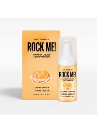 Жидкий вибратор Nuei Rock Me! с ароматом печенья и сливок - 20 мл. - Nuei cosmetics - купить с доставкой в Орле