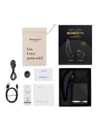 Набор для пар Golden Moments: Womanizer Premium 2 и We-Vibe Chorus - Womanizer купить в Орле с доставкой в Orgasmix.ru Набор для пар Golden Moments: Womanizer Premium 2 и We-Vibe Chorus - Womanizer