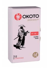 Тонкие презервативы OKOTO Ultra Thin - 12 шт. - Sitabella - купить с доставкой в Орле