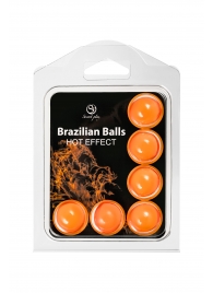 Набор из 6 шариков с массажным маслом Brazilian Balls с разогревающим эффектом - Secret Play - купить с доставкой в Орле