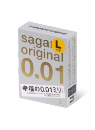 Презервативы Sagami Original 0.01 L-size увеличенного размера - 2 шт. - Sagami - купить с доставкой в Орле