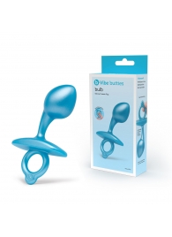 Голубая анальная пробка для массажа простаты Bulb Silicone Prostate Plug - 10,7 см. - b-Vibe - в Орле купить с доставкой