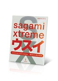 Ультратонкий презерватив Sagami Xtreme SUPERTHIN - 1 шт. - Sagami - купить с доставкой в Орле